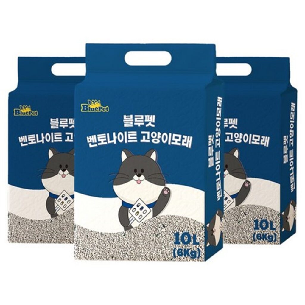 블루펫 응고형 벤토나이트 고양이모래 추천｜무향 대용량 제품 이미지