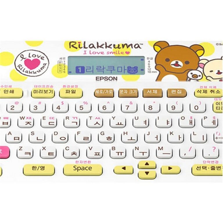 정리용 라벨프린터 추천 엡손 리락쿠마 라벨 프린터 엡손 라벨프린터 LW-H200RK|키보드형 이름표 6 정리용 라벨프린터 추천 엡손 리락쿠마 라벨 프린터 엡손 라벨프린터 LW-H200RK|키보드형 이름표